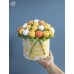 Великденски букети в кръгли кутии